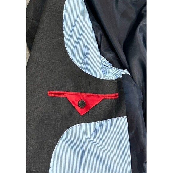 NWT CHAPS Men's Slim Fit 40R Gray Polyester Blend Blazer Sport Coat Jacket - Picture 16 of 16
